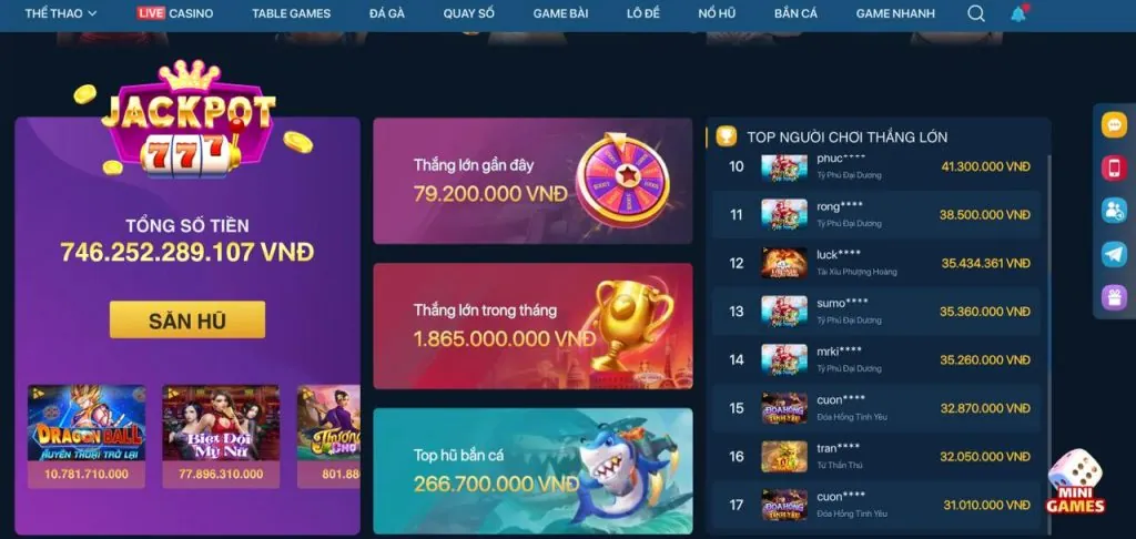 Sảnh casino trực tuyến đỉnh cao vua99